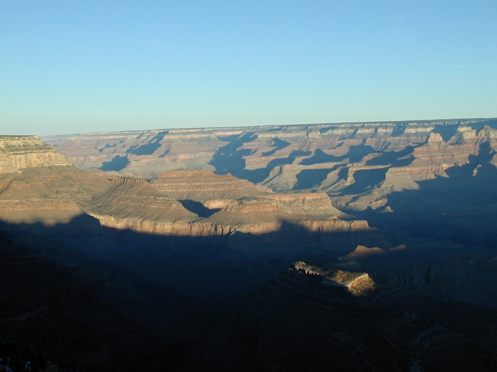 A sunrise of the grand canyon